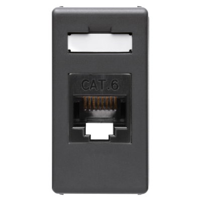 BASE RJ45 - 4 PARES - CATEGORIA 6 - UTP - TOOLLESS - 1 MÓDULO - SYSTEM WHITE