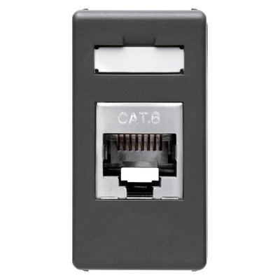 BASE RJ45 - 4 PARES - CATEGORIA 6 - FTP - TOOLLESS - 1 MÓDULO - SYSTEM WHITE