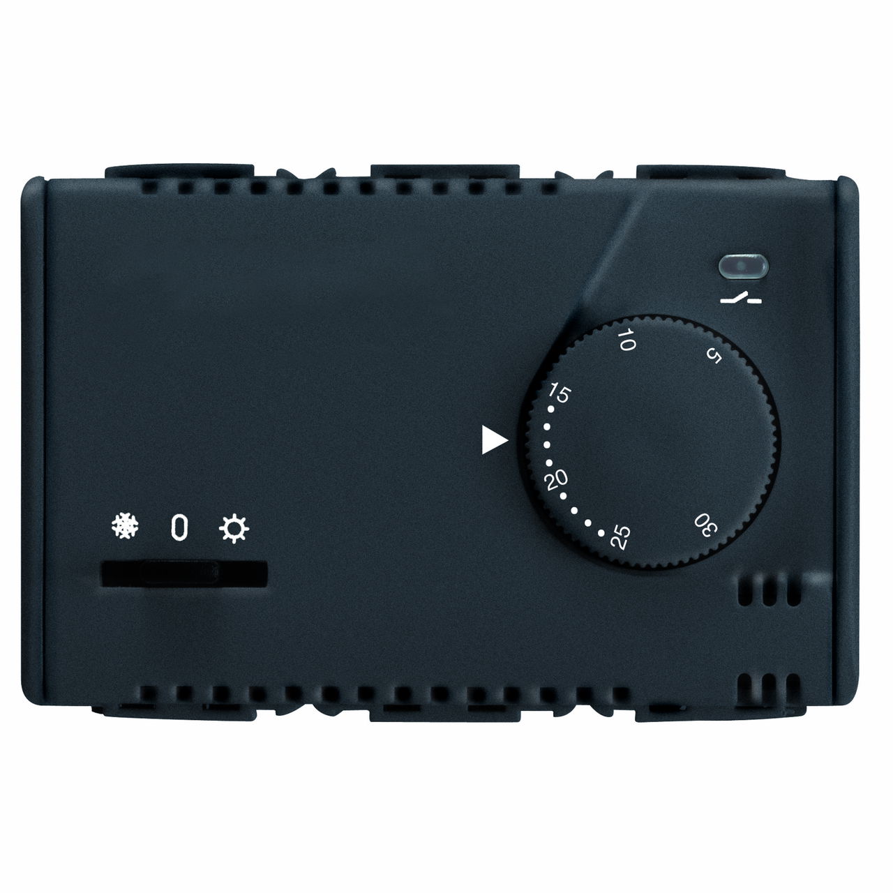TERMOSTATO ELETRÓNICO VERANO/INVIERNO CON MANDO DE AJUSTE -230V ac 50/60Hz-3 MÓDULOS- SYSTEM WHITE