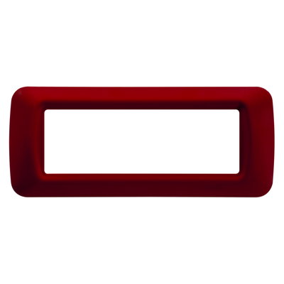 PLACA TOP SYSTEM - EN TECNOPOLÍMERO ACABADO BRILLANTE - 6 MÓDULOS - AMARANTO CLASSICO - SYSTEM