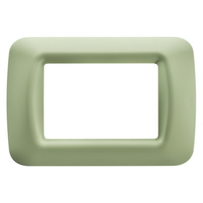 PLACA TOP SYSTEM - EN TECNOPOLÍMERO ACABADO BRILLANTE - 3 MÓDULOS - VERDE VENECIA - SYSTEM