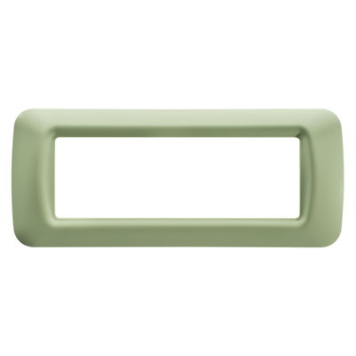 PLACA TOP SYSTEM - EN TECNOPOLÍMERO ACABADO BRILLANTE - 6 MÓDULOS - VERDE VENECIA - SYSTEM