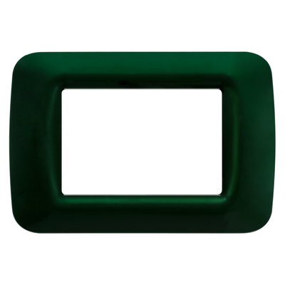 PLACA TOP SYSTEM - EN TECNOPOLÍMERO ACABADO BRILLANTE - 3 MÓDULOS - VERDE RACING - SYSTEM