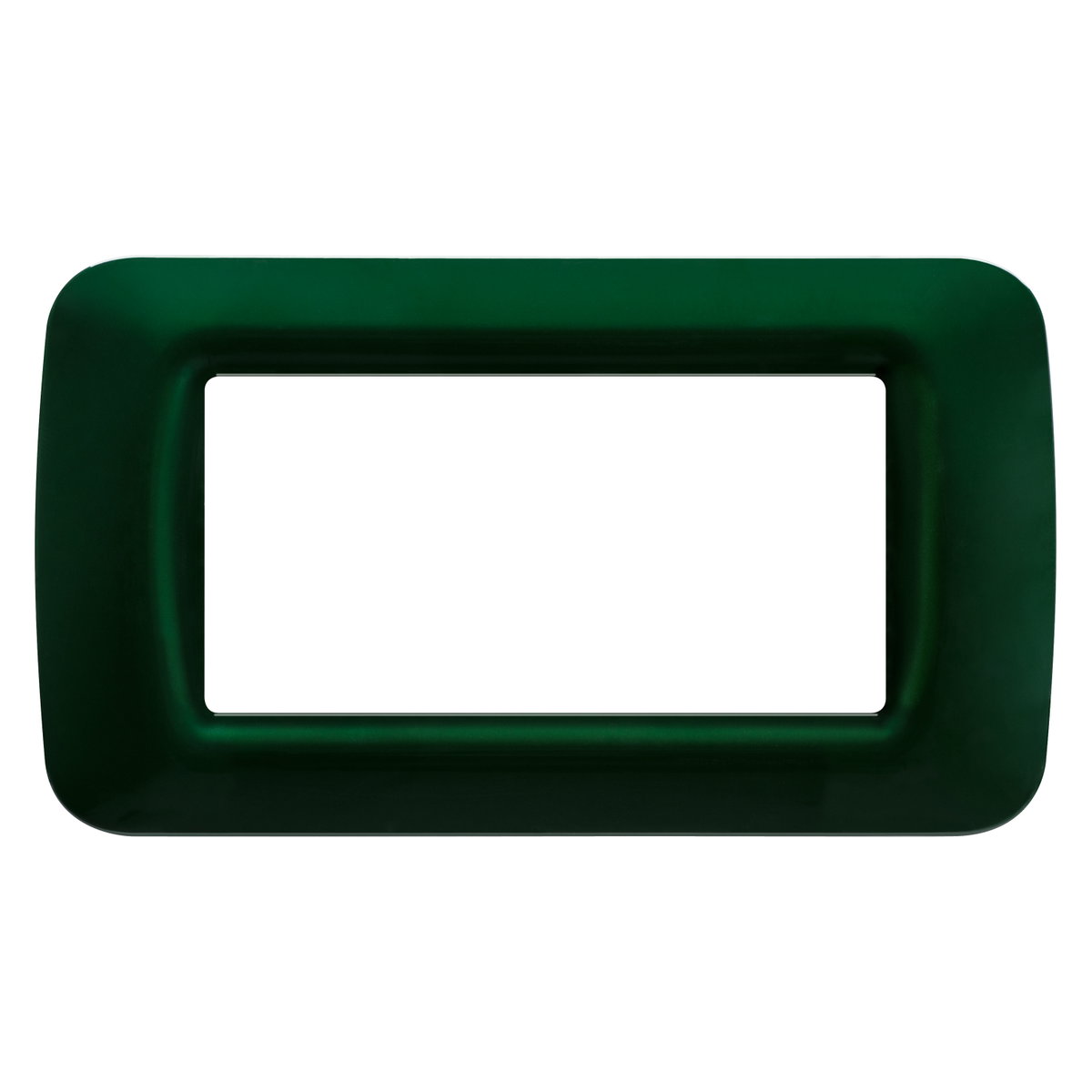 PLACA TOP SYSTEM - EN TECNOPOLÍMERO ACABADO BRILLANTE - 4 MÓDULOS - VERDE RACING - SYSTEM