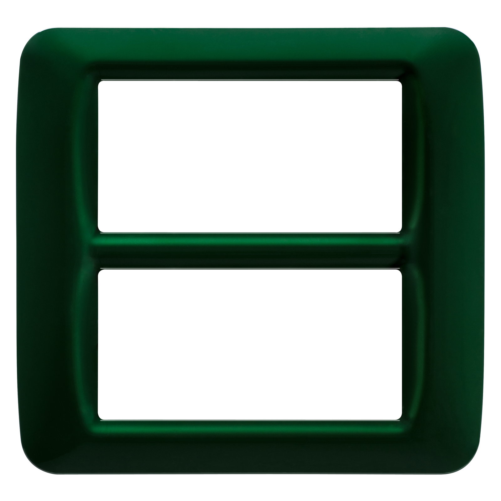 PLACA TOP SYSTEM - EN TECNOPOLÍMERO ACABADO BRILLANTE - 8 MÓDULOS (4+4 SUPERPUESTOS) - VERDE RACING - SYSTEM