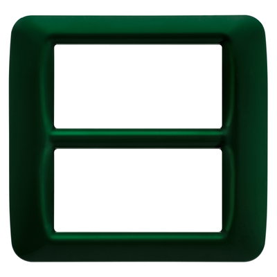 PLACA TOP SYSTEM - EN TECNOPOLÍMERO ACABADO BRILLANTE - 8 MÓDULOS (4+4 SUPERPUESTOS) - VERDE RACING - SYSTEM
