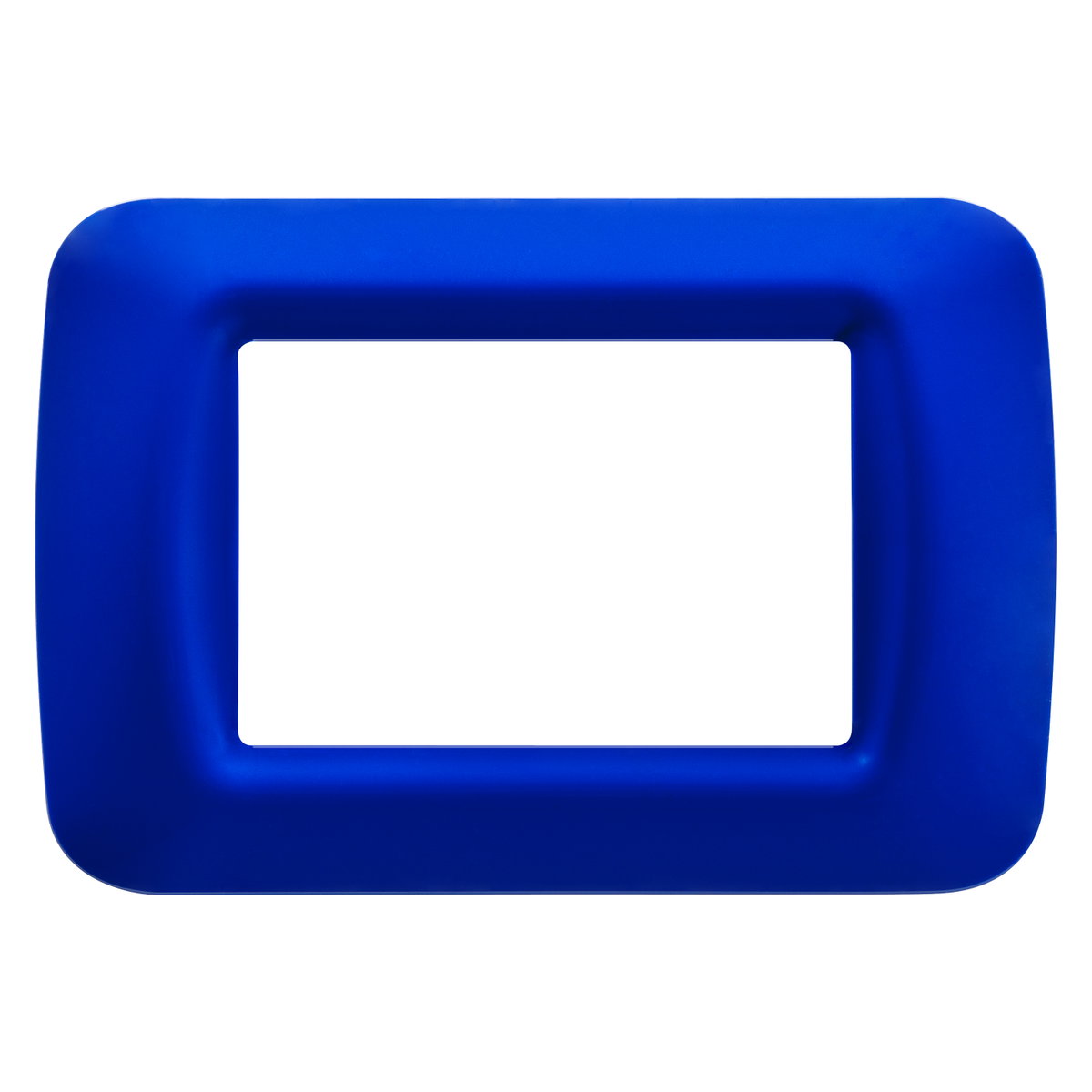PLACA TOP SYSTEM - EN TECNOPOLÍMERO ACABADO BRILLANTE - 3 MÓDULOS - AZUL JAZZ - SYSTEM