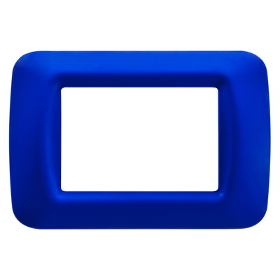 PLACA TOP SYSTEM - EN TECNOPOLÍMERO ACABADO BRILLANTE - 3 MÓDULOS - AZUL JAZZ - SYSTEM