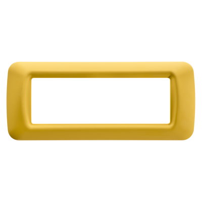 PLACA TOP SYSTEM - EN TECNOPOLÍMERO ACABADO BRILLANTE - 6 MÓDULOS - AMARILLO MAÍZ - SYSTEM
