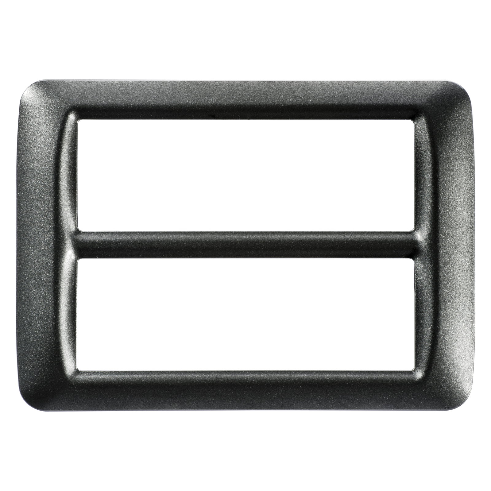 PLACA TOP SYSTEM - EN TECNOPOLÍMERO ACABADO BRILLANTE - 12 MÓDULOS (6+6 SUPERPUESTOS) - GRIS PIZARRA METALIZADO - SYSTEM