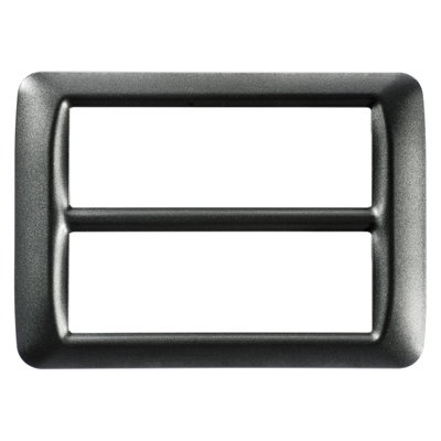 PLACA TOP SYSTEM - EN TECNOPOLÍMERO ACABADO BRILLANTE - 12 MÓDULOS (6+6 SUPERPUESTOS) - GRIS PIZARRA METALIZADO - SYSTEM