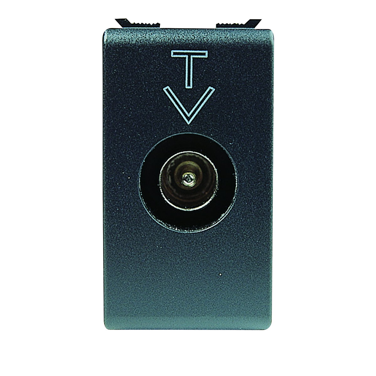 BASE COAXIALE TV PANTELLA CLASE A A - CONECTOR IEC MACHO 9,9 mm - PASANTE 5 dB - 1 MÓDULO - PLAYBUS