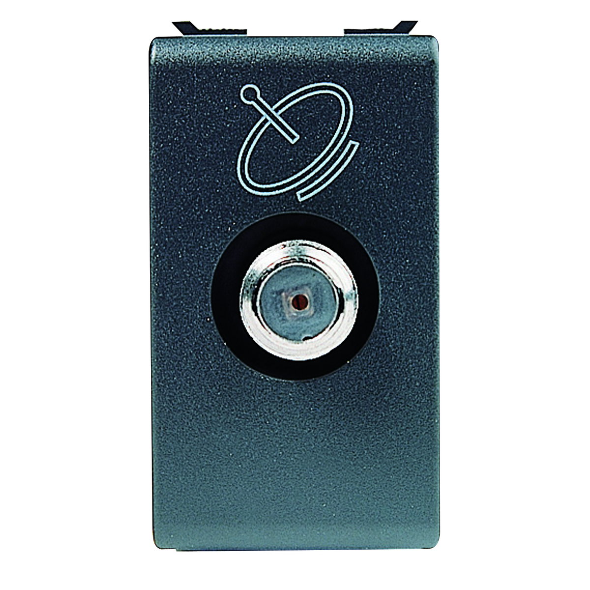 BASE COAXIALE TV/SAT PANTELLA CLASE A A - CONECTOR F HEMBRA - PASANTE 5 dB - 1 MÓDULO - PLAYBUS