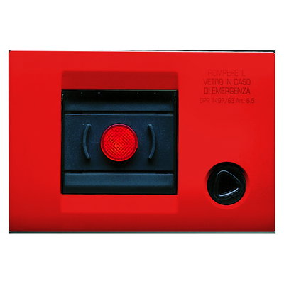 PLACA AUTOPORTANTE PARA EMERGENCIA - IP40 - ROJO - PLAYBUS
