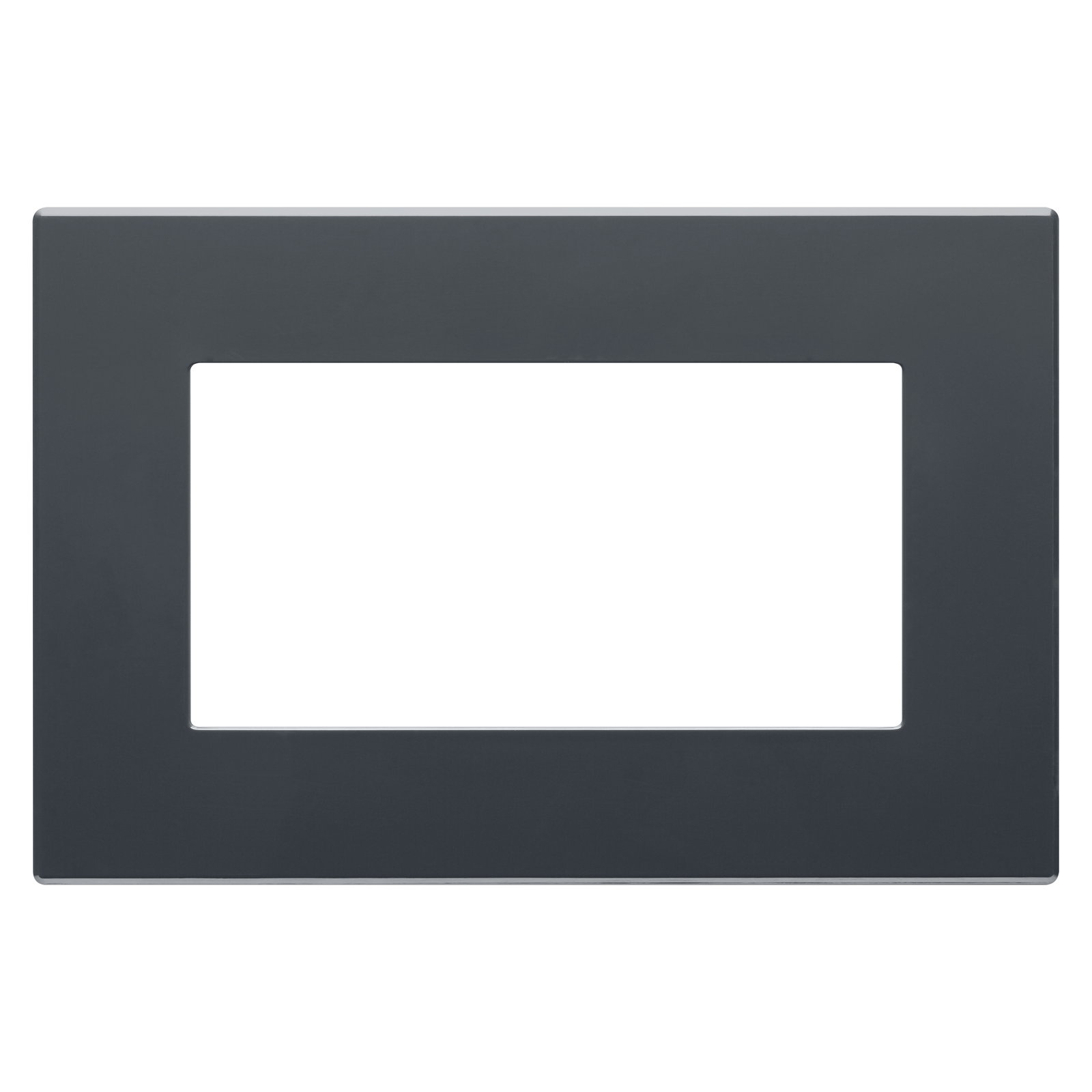 PLACA DAHLIA - TECNOPOLÍMERO - PLACA DOBLE - GRIS ANTRACITA