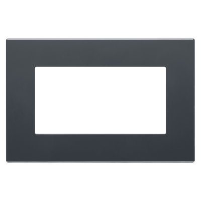 PLACA DAHLIA - TECNOPOLÍMERO - PLACA DOBLE - GRIS ANTRACITA