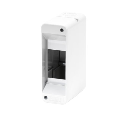 CAJA PROTEGIDA SIN PUERTA - PAREDES CON AGUJEROS TROQUELADOS - PREPARADO PARA ALOJAR REGLETAS - 2M IP40