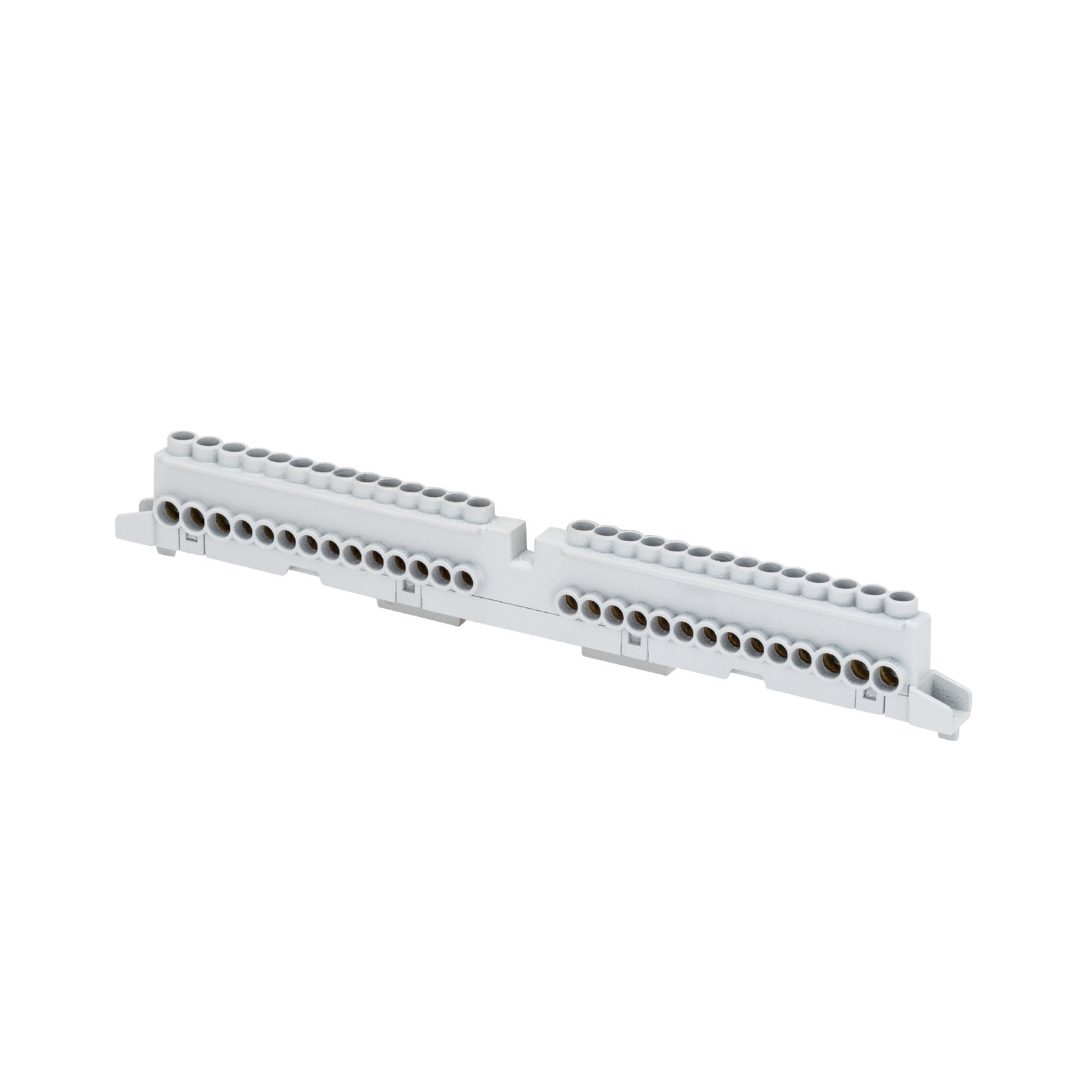 REGLETA REPARTIDORA BIPOLAR - 80A - IP20 - POLO 1 (2X16)+(7X10) - POLO 2 (2X16)+(7X10)