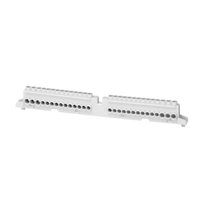BLOQUE DE TERMINALES DE TORNILLO Y/O PRESIÓN - 80A - IP20 - UNIPOLAR - POLO 1 N/T (3X16)+(11X10)