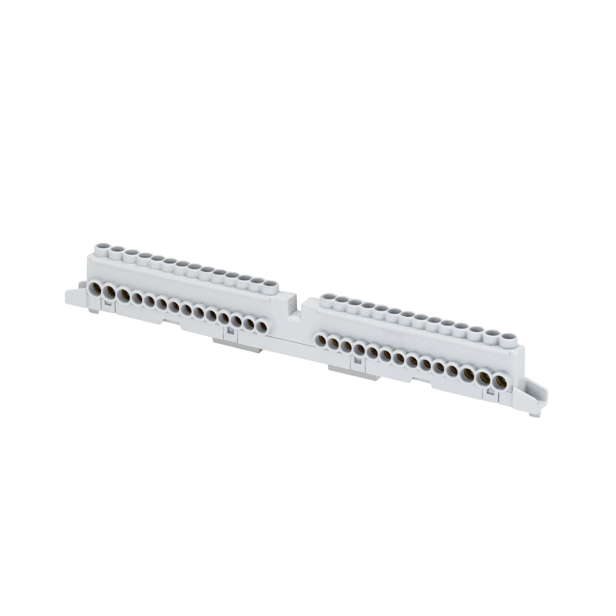 BLOQUE DE TERMINALES DE TORNILLO Y/O PRESIÓN - 80A - IP20 - BIPOLAR - POLO 1 N/T (3X16)+(17X10) POLO 2 N/T (3X16)+(17X10)