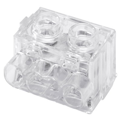 REGLETA CON PLACA DE APRIETE - 4 VÍAS x 6MMQ - 450V - TRANSPARENTE