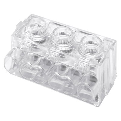 REGLETA CON PLACA DE APRIETE - 6 VÍAS x 6MMQ - 450V - TRANSPARENTE