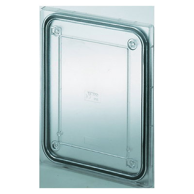 TAPA ANTICHOQUE TRANSPARENTE ESTANCA PARA CAJAS DE DERIVACIÓN PTC - DIMENSIONES 138X169X70 - IP55