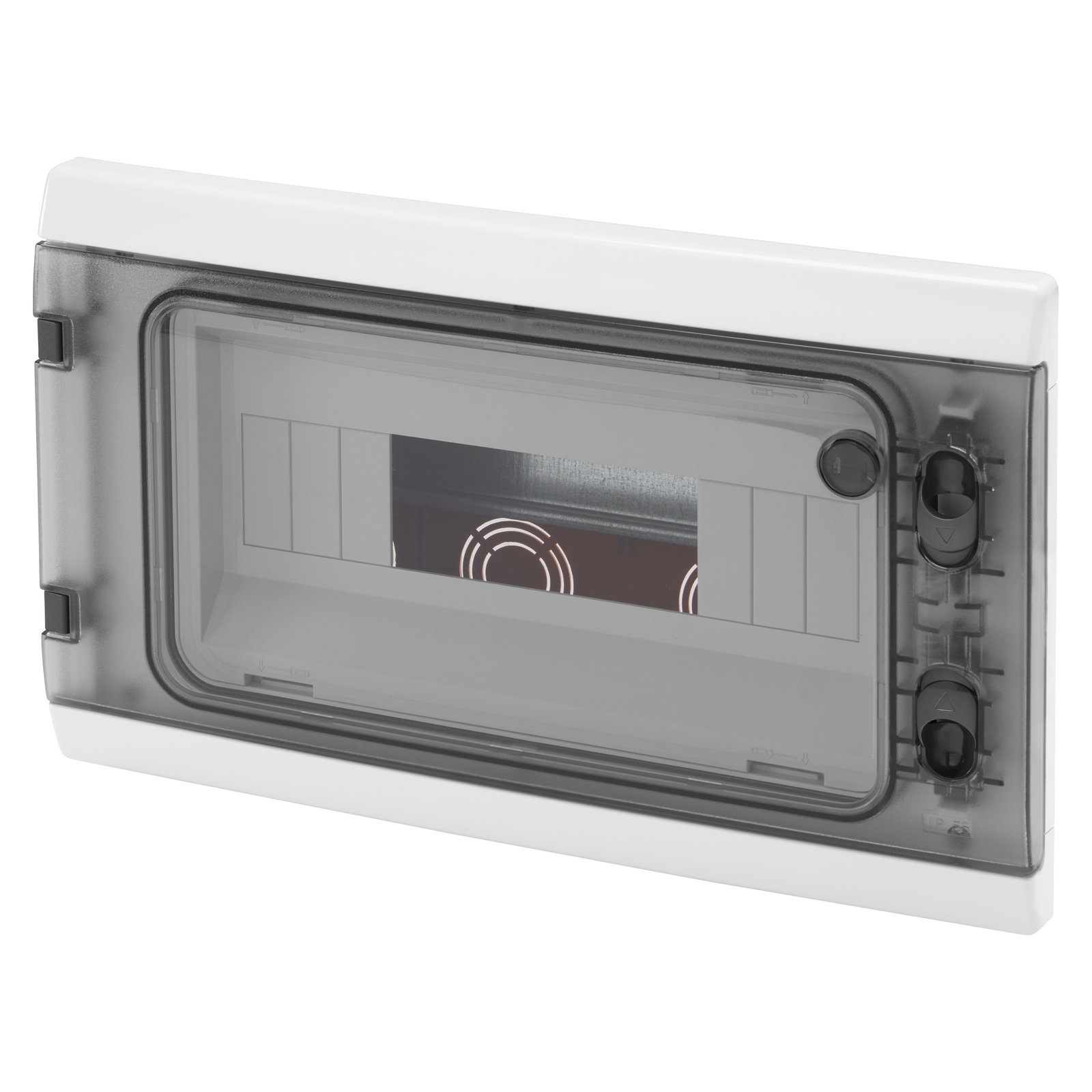 CAJA DE DISTRIBUCIÓN COMPONIBILE DE EMPOTRAR - ESTANCA - 12 MÓDULOS - IP55 GRIS RAL 7035