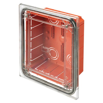 CAJA DE DERIVACIÓN Y CONEXIÓN MODULAR - DE EMPOTRAR - ESTANCA - DIMENSIONES 138X169X70 - TAPA TRANSPARENTE ANTICHOQUE - IP55