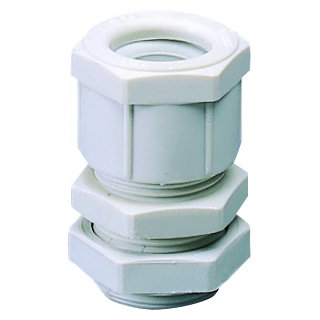 PRENSAESTOPA DE NAILON - PASO PG29 - GRIS RAL 7035 - IP66