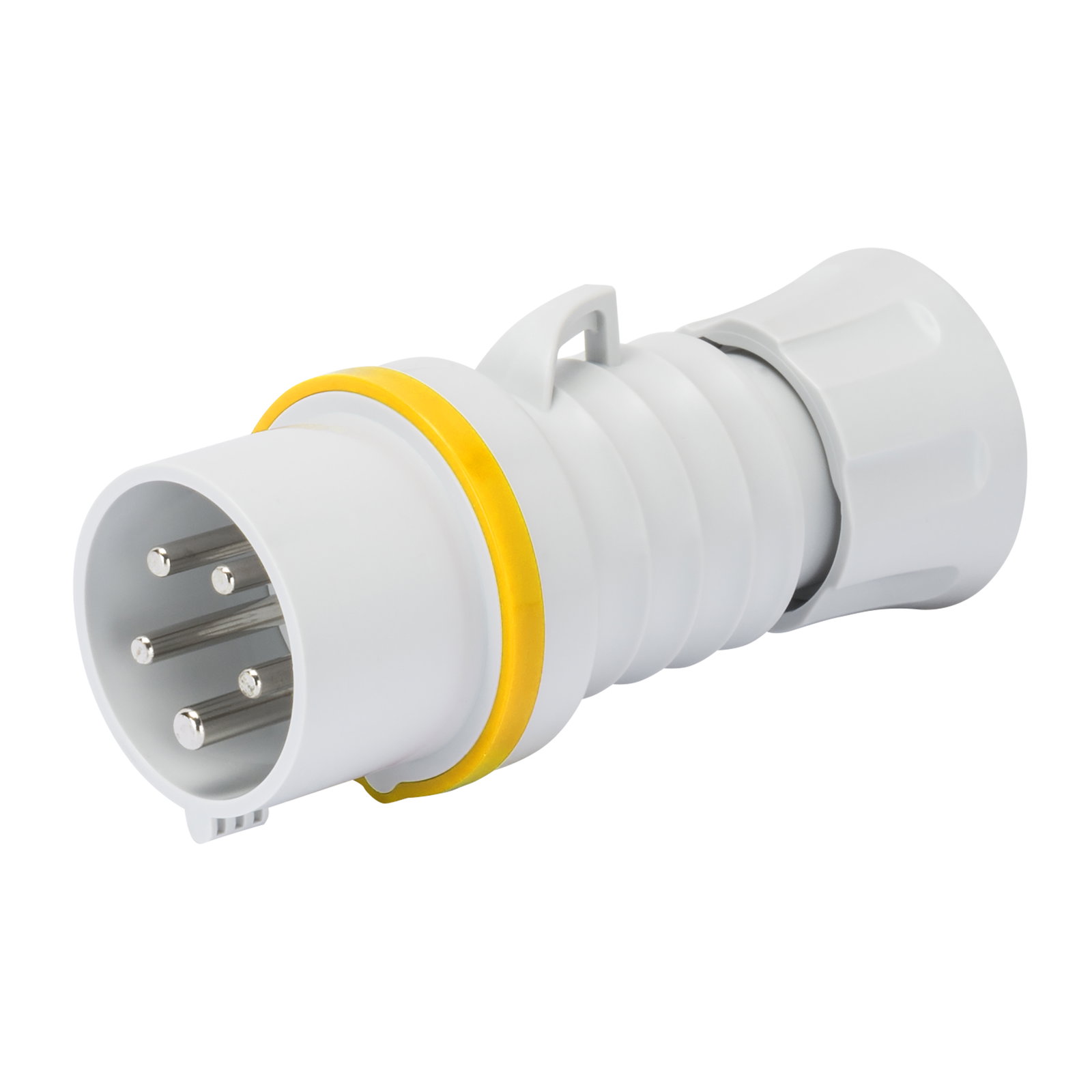 CLAVIJA MÓVIL RECTA HP - IP44/IP54 - 3P+T 32A 100-130V 50/60HZ - AMARILLO - 4H - CONEXIONADO DE TORNILLO