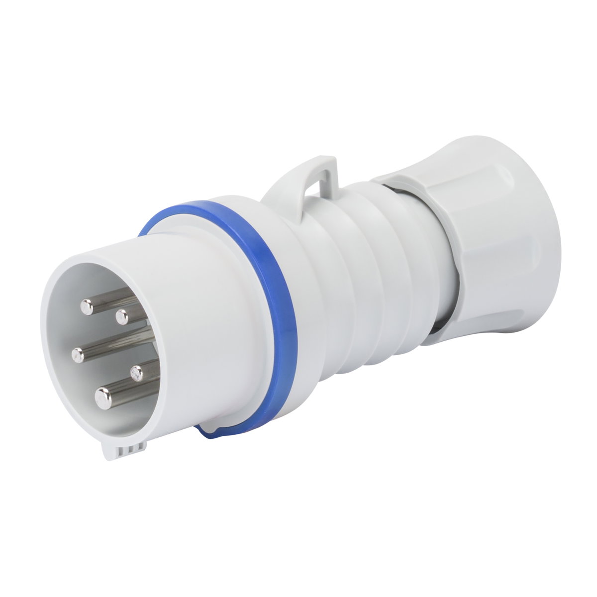 CLAVIJA MÓVIL RECTA HP - IP44/IP54 - 3P+T 32A 200-250V 50/60HZ - AZUL - 9H - CONEXIONADO RÁPIDO