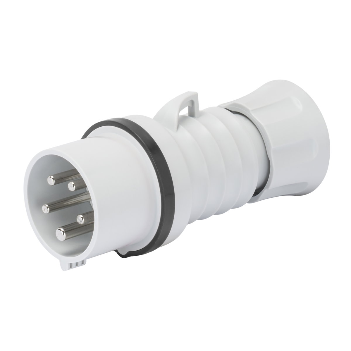 CLAVIJA MÓVIL RECTA HP - IP44/IP54 - 3P+T 32A 600-690V 50/60HZ - NEGRO - 5H - CONEXIONADO DE TORNILLO