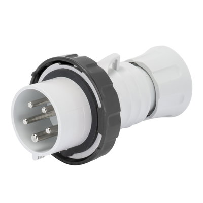 CLAVIJA MÓVIL RECTA HP - IP66/IP67/IP68/IP69 - 3P+N+T 16A 600-690V 50/60HZ - NEGRO - 5H - CONEXIONADO DE TORNILLO