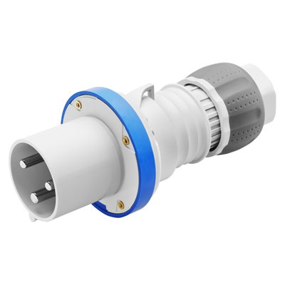 CLAVIJA MÓVIL RECTA HP - IP44/IP54 - 3P+N+T - 63A - 200-250V 50/60HZ - AZUL - 9H - APRIETE INDIRECTO