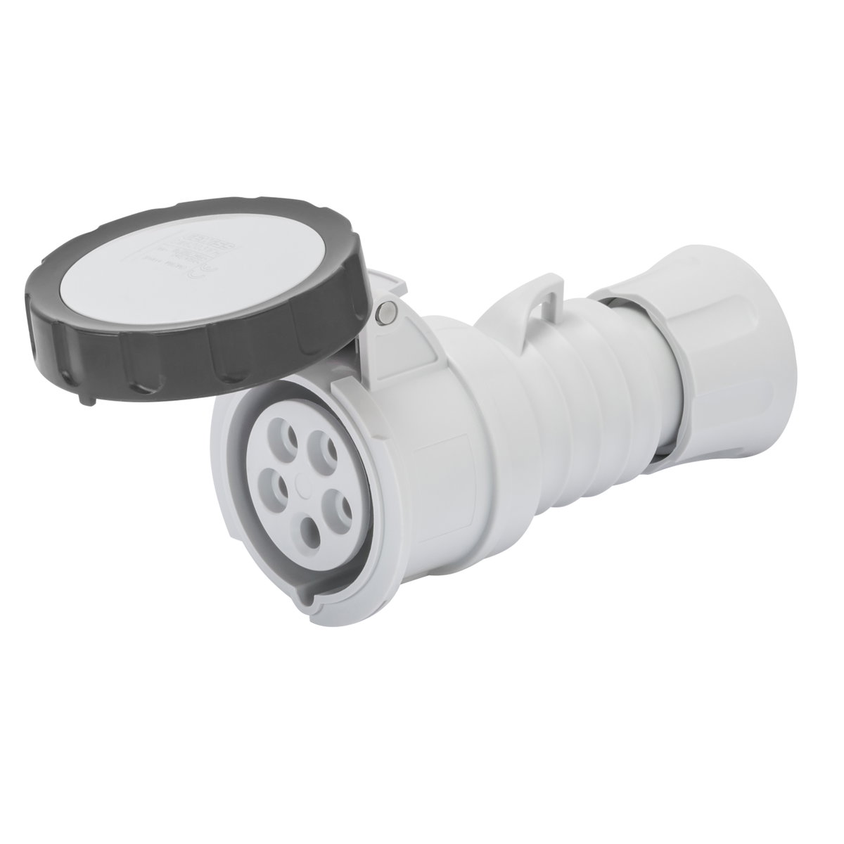 BASE MÓVIL RECTA HP - IP66/IP67/IP68/IP69 - 3P+T 16A 480-500V 50/60HZ - NEGRO - 7H - CONEXIONADO DE TORNILLO