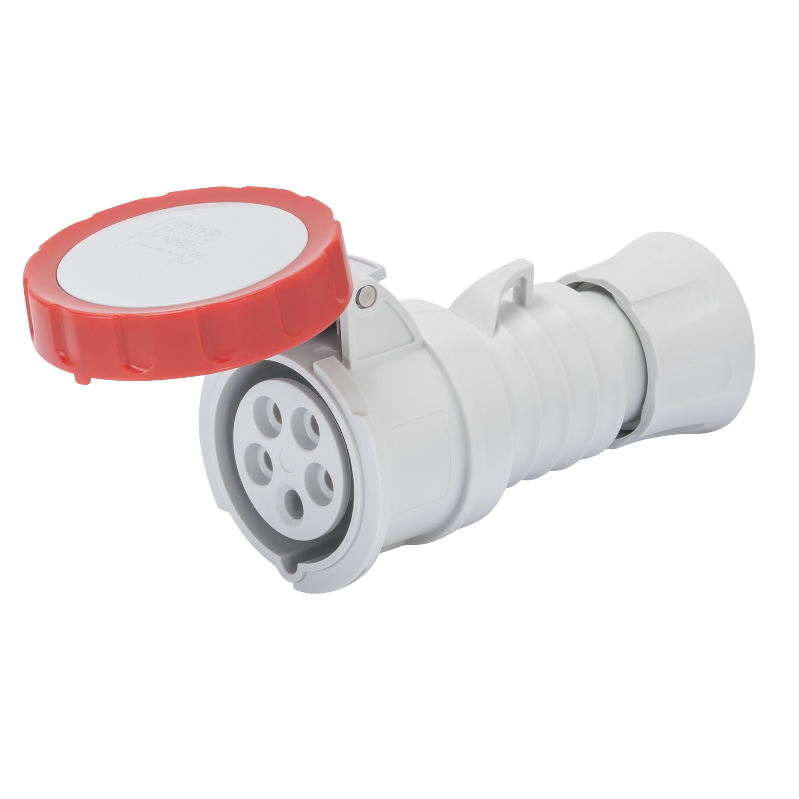 BASE MÓVIL RECTA HP - IP66/IP67/IP68/IP69 - 3P+N+T 16A 440-460V 60HZ - ROJO - 11H - CONEXIONADO DE TORNILLO