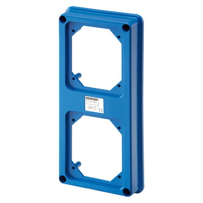 TAPA TROQUELAQDA PARA 2 TOMAS SBF - IP67