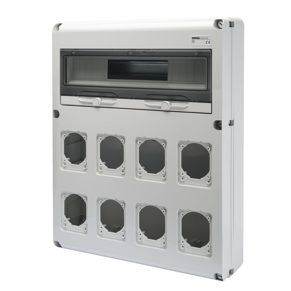 Q-DIN 20 MÓDULOS - 8 BASES ALOJABLES IEC 16/32A IP44/67 - IP65