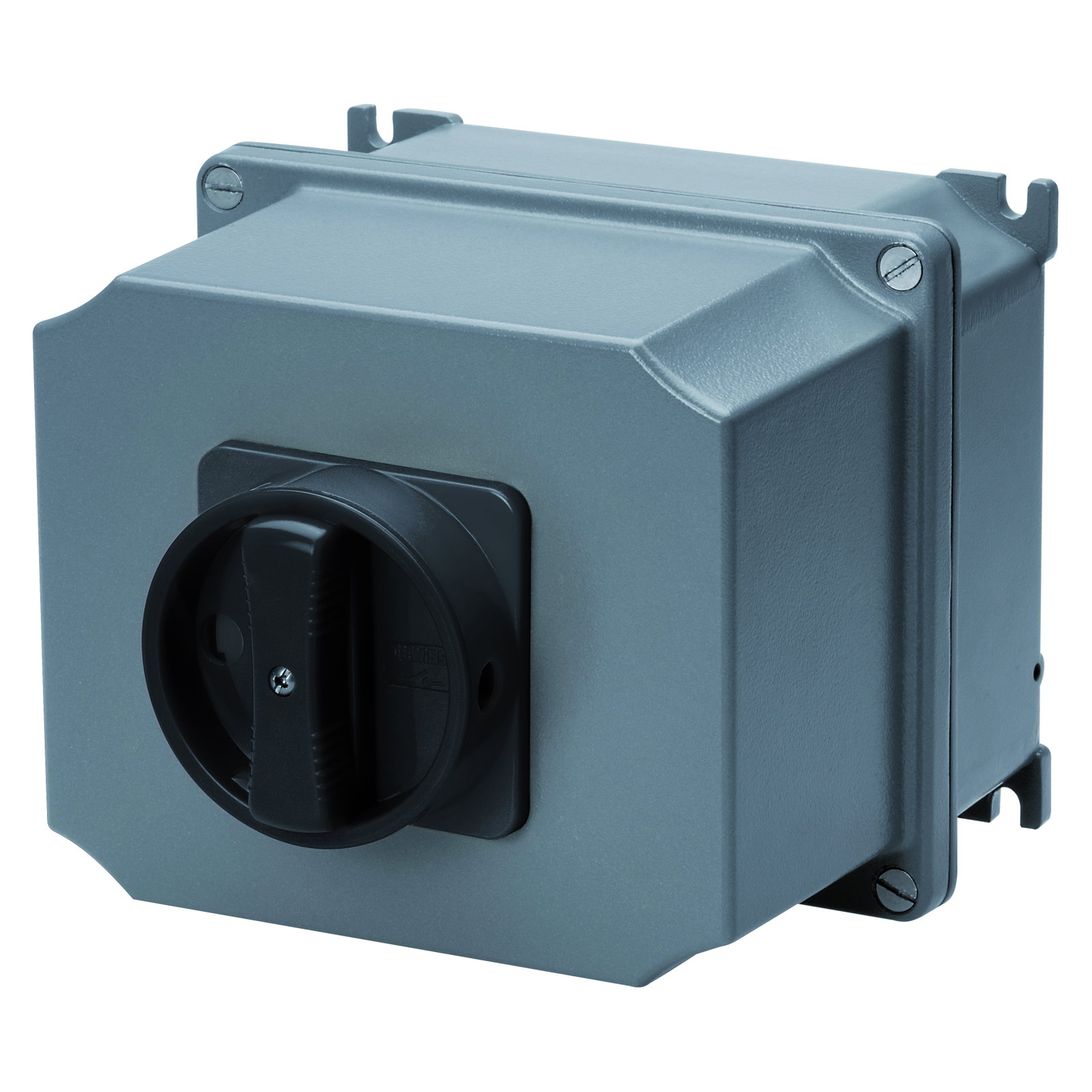 INTERRUPTOR ROTATIVO - DE SUPERFICIE - MANDO - ATEX - CAJA DE ALUMINIO - MANETA NEGRA - 2P 32A - IP65