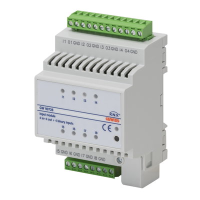 MÓDULO DE 8 ENTRADAS (4 DIGITALES + 4 UNIVERSALES) - KNX - IP20 - 4 MÓDULOS DIN