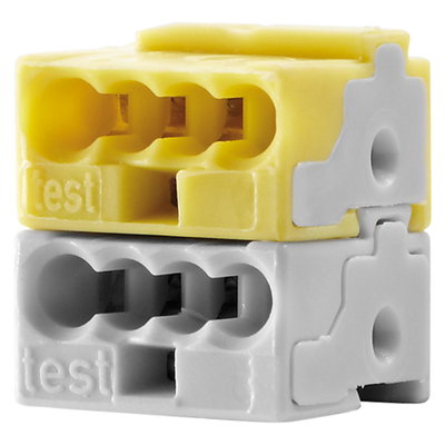 BLOQUE DE TERMINALES DE CONEXIÓN A LÍNEA SELV - AMARILLO/BLANCO
