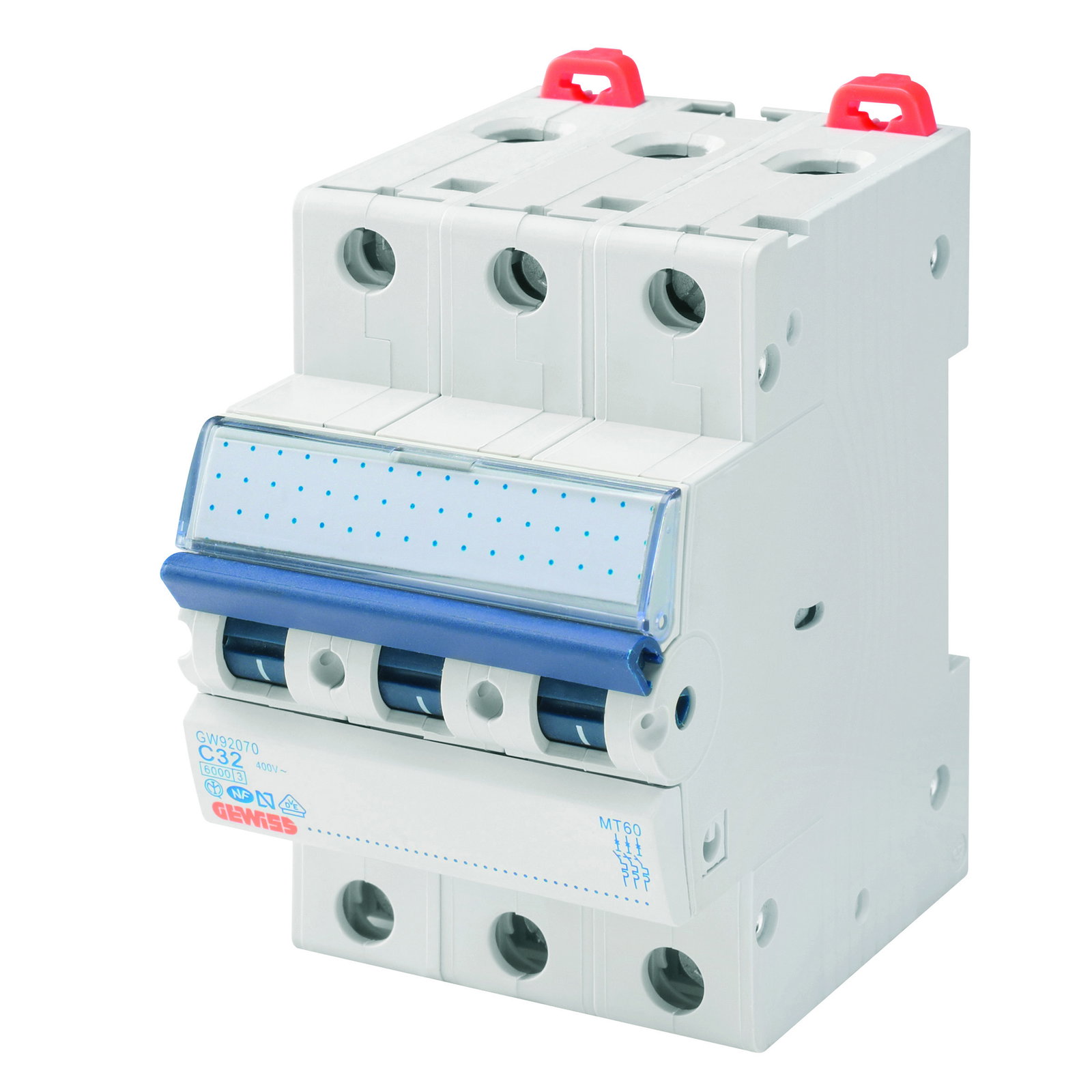 INTERRUPTOR MAGNETOTÉRMICO - MT 100 - 3P CURVA D 2A - 3 MÓDULOS