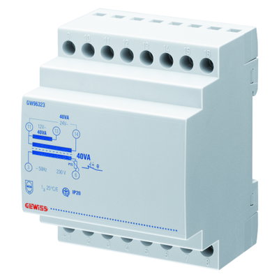 TRANSFORMADOR DE SEGURIDAD - 15VA 230V/12+12=24V