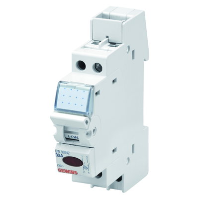 INTERRUPTOR NO AUTOMÁTICO - CON TESTIGO DE SEÑALIZACIÓN - 16A 2P 230V - 1 MÓDULO