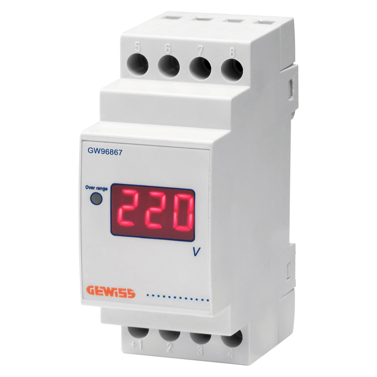 VOLTIMETRO DIGITAL DE CONEXIÓN DIRECTA - 0/500V - 2 MODULÓS
