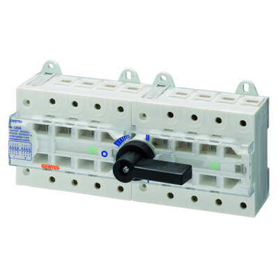 CONMUTADOR TRES POSICIONES I O II - MSS 125 - 4P 100A 400V - 12 MODULÓS