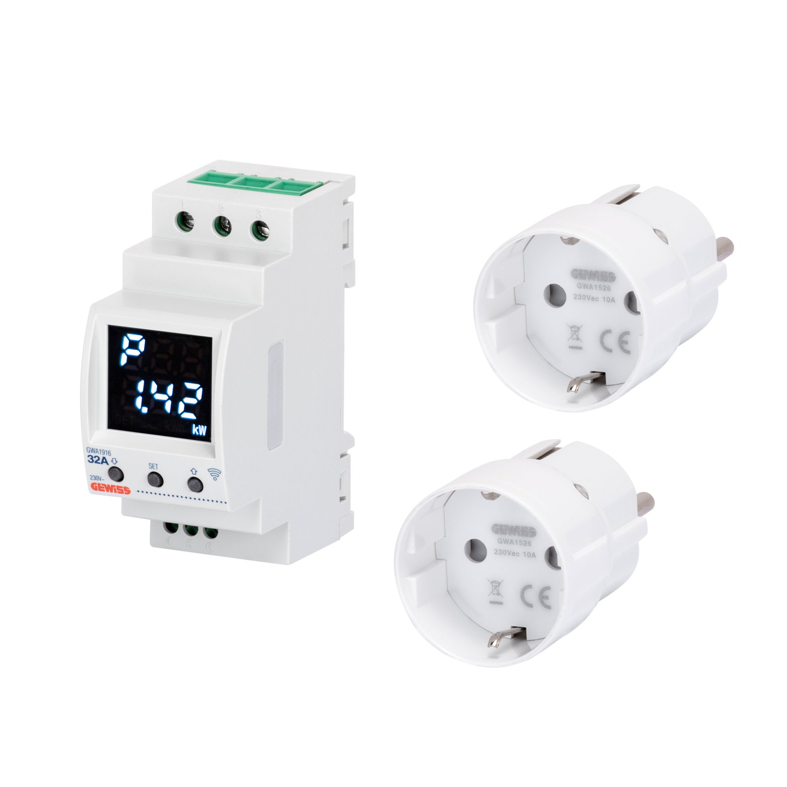 KIT PREMONTADO P-COMFORT RF ZIGBEE Y CLAVIJA INTELIGENTE - 2 CLAVIJAS INTELIGENTES