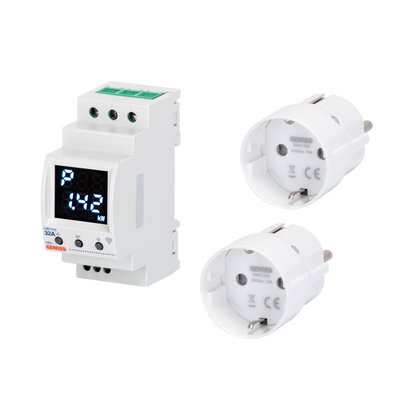 KIT PREMONTADO P-COMFORT RF ZIGBEE Y CLAVIJA INTELIGENTE - 2 CLAVIJAS INTELIGENTES