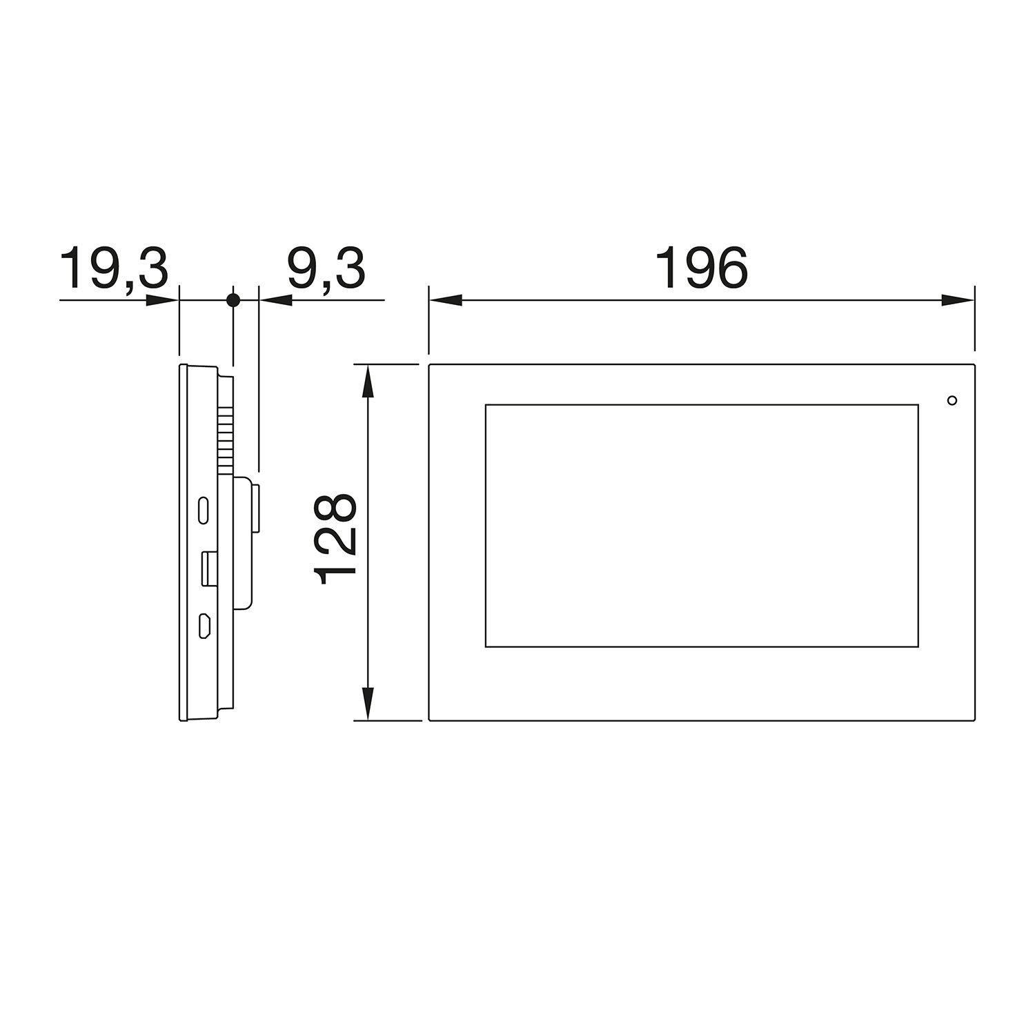 PANEL DE PANTALLA TÁCTIL DE 7" CON FUNCIONES DE VIDEOPORTERO Y SUPERVISIÓN DEL SISTEMA - BLANCO